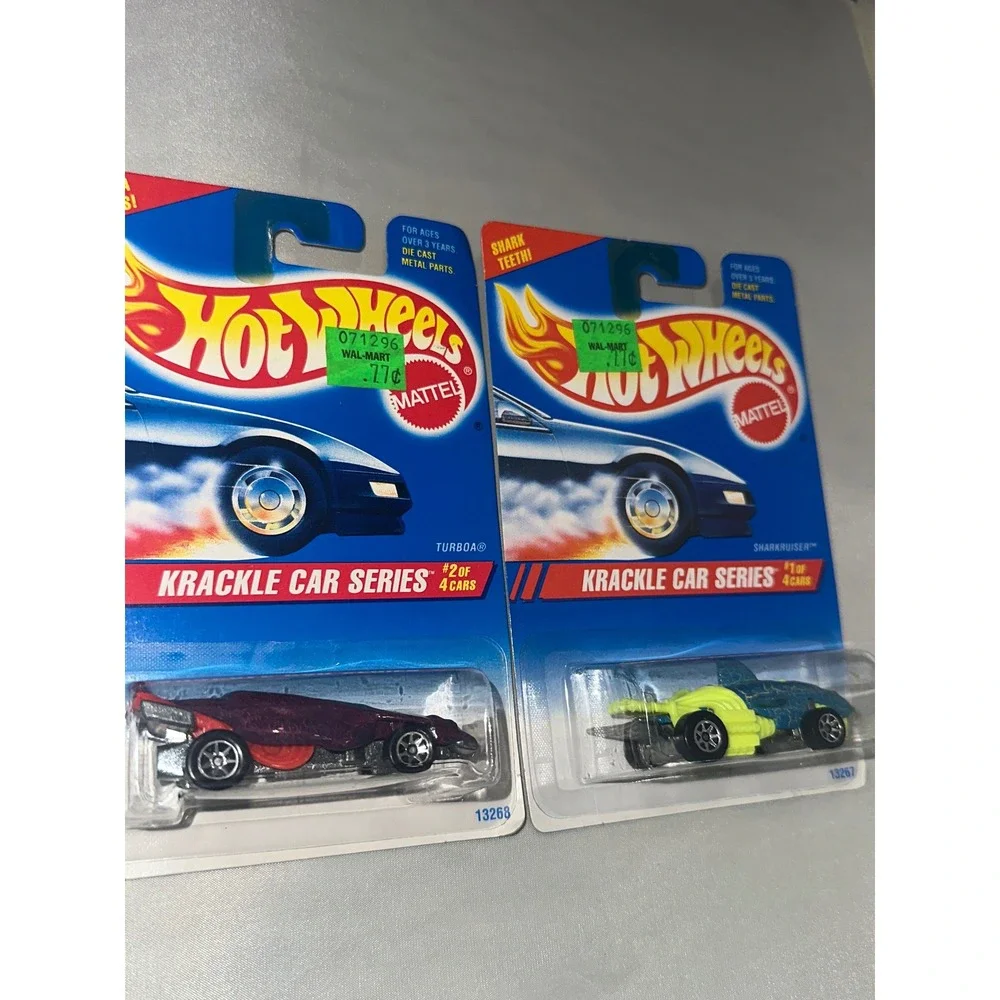 Hot Wheels Krackle Car Series‎ Sharkruiser Turboa Vintage 1994 Diecast Lot of 2